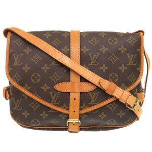 AUTHENTIC LOUIS VUITTON Monogram Saumur30 Shoulder Bag LTJ802-010226